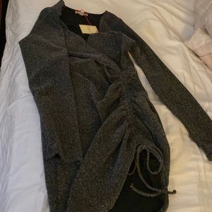 Beautiful grey Mattelic dress with tags